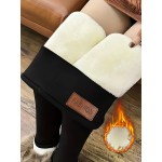 Women's High Elastic Fleece Leggings for Fall Winter - Warm and Comfortable Activewear