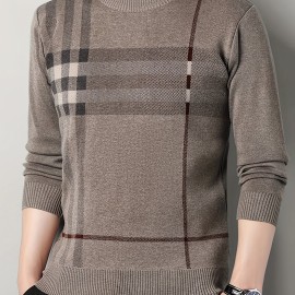 Men's Stylish Loose Knitted Sweater - Casual Breathable Long Sleeve Turtleneck for Outdoor Activities