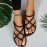 Women's Flat Braided Sandals - Comfortable Open Toe Slip On Shoes for Summer Beach Wear