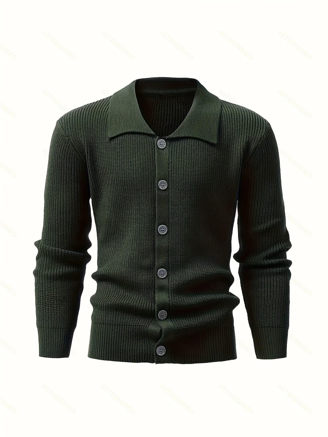 mens stylish solid loose cardigan casual mid stretch breathable long sleeve lapel top for city walk street hanging outdoor activities details 15