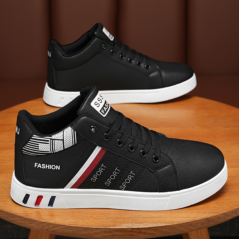 high top skateboard shoes plus size men s solid colour comfy details 10